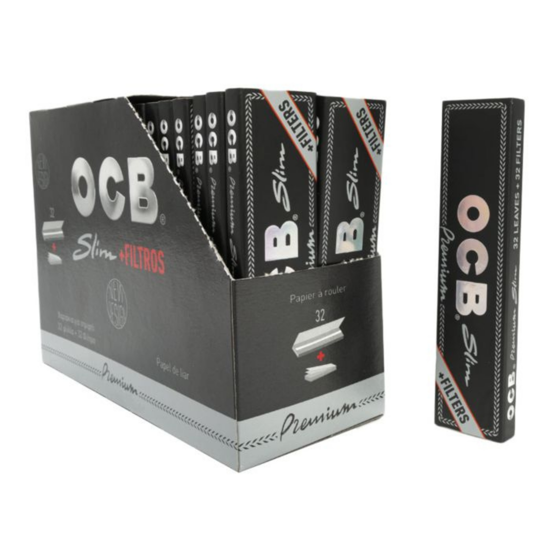OCB Premium Slim Rolling Papers with Filters