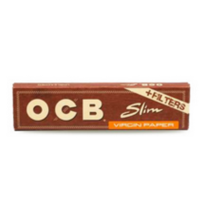 OCB Unbleached Slim Rolling Papers with Filters [RP0063]