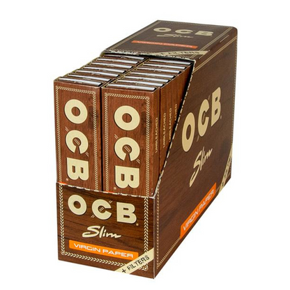 OCB Unbleached Slim Rolling Papers with Filters [RP0063]