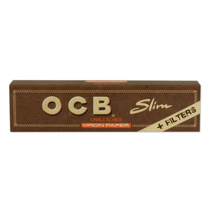 OCB Unbleached Slim Rolling Papers with Filters [RP0063]