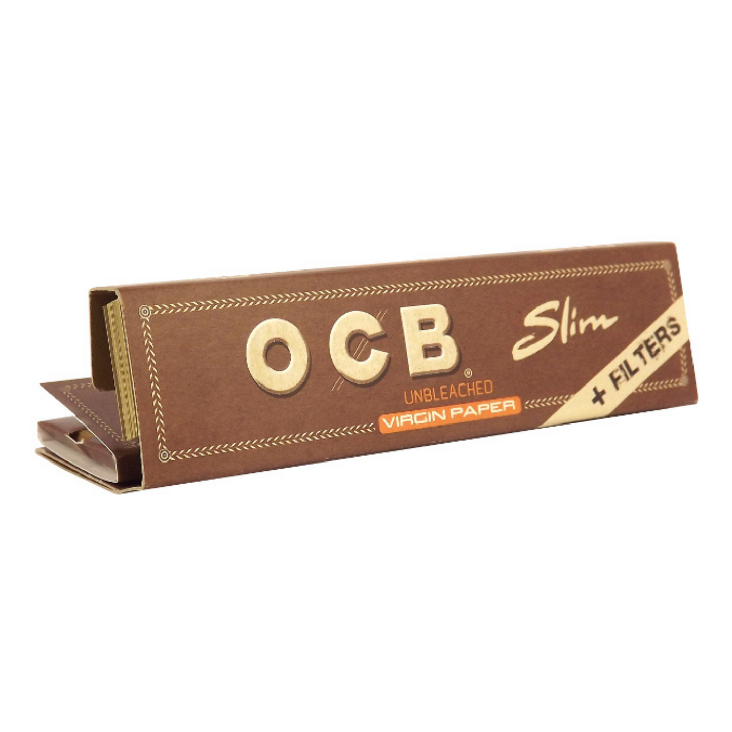 OCB Unbleached Slim Rolling Papers with Filters [RP0063]