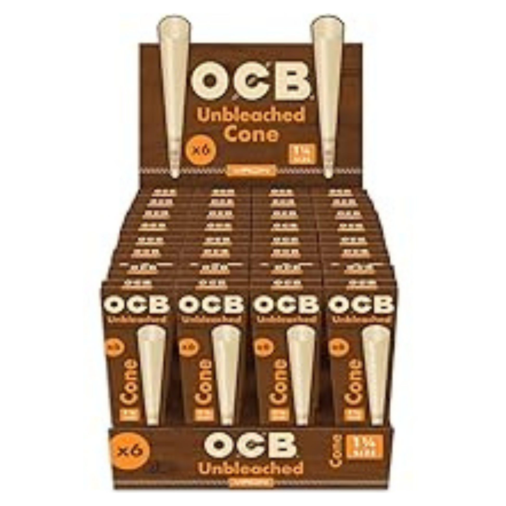 OCB Unbleached Slim Cones