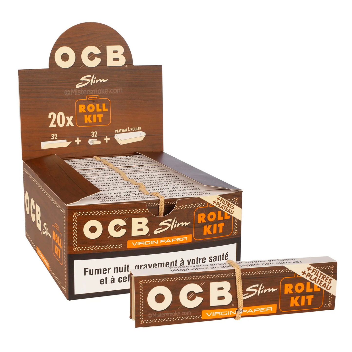 OCB Unbleached Slim Roll Kit