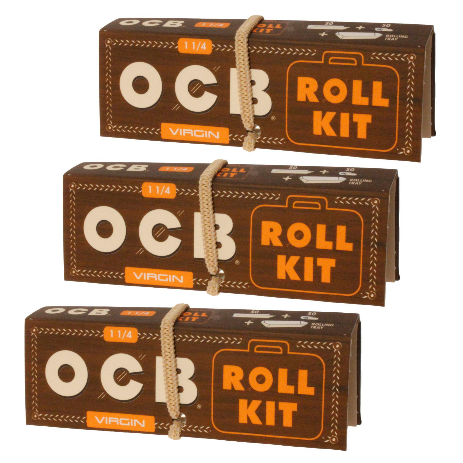 OCB Unbleached Slim Roll Kit