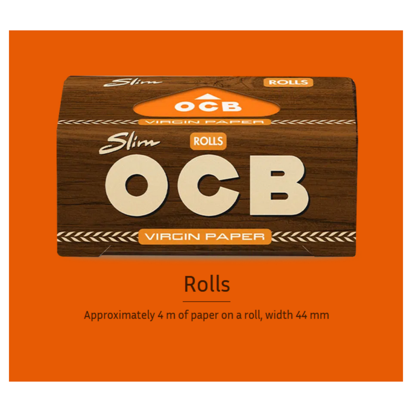 OCB Unbleached Slim Rolls Rolling Paper