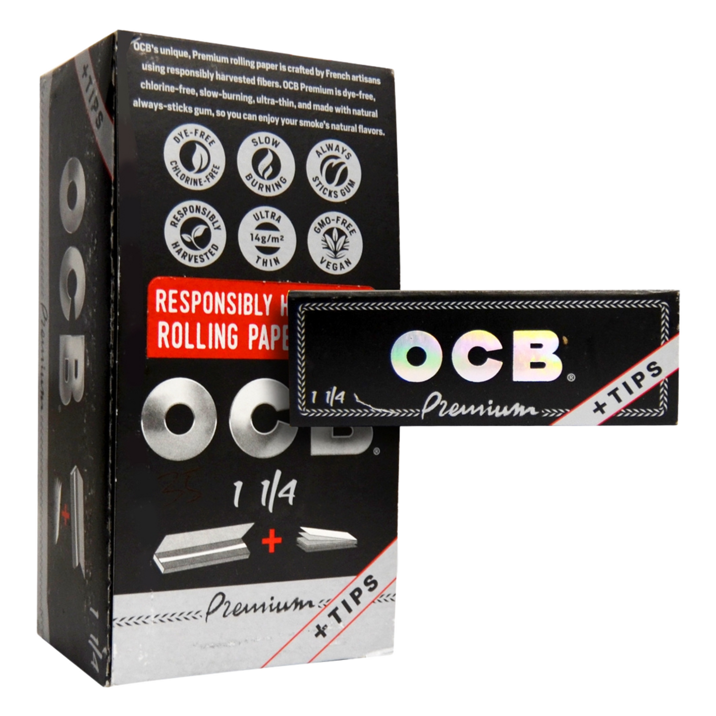 OCB Premium 1 and 1/4 Roling Papers with Filters
