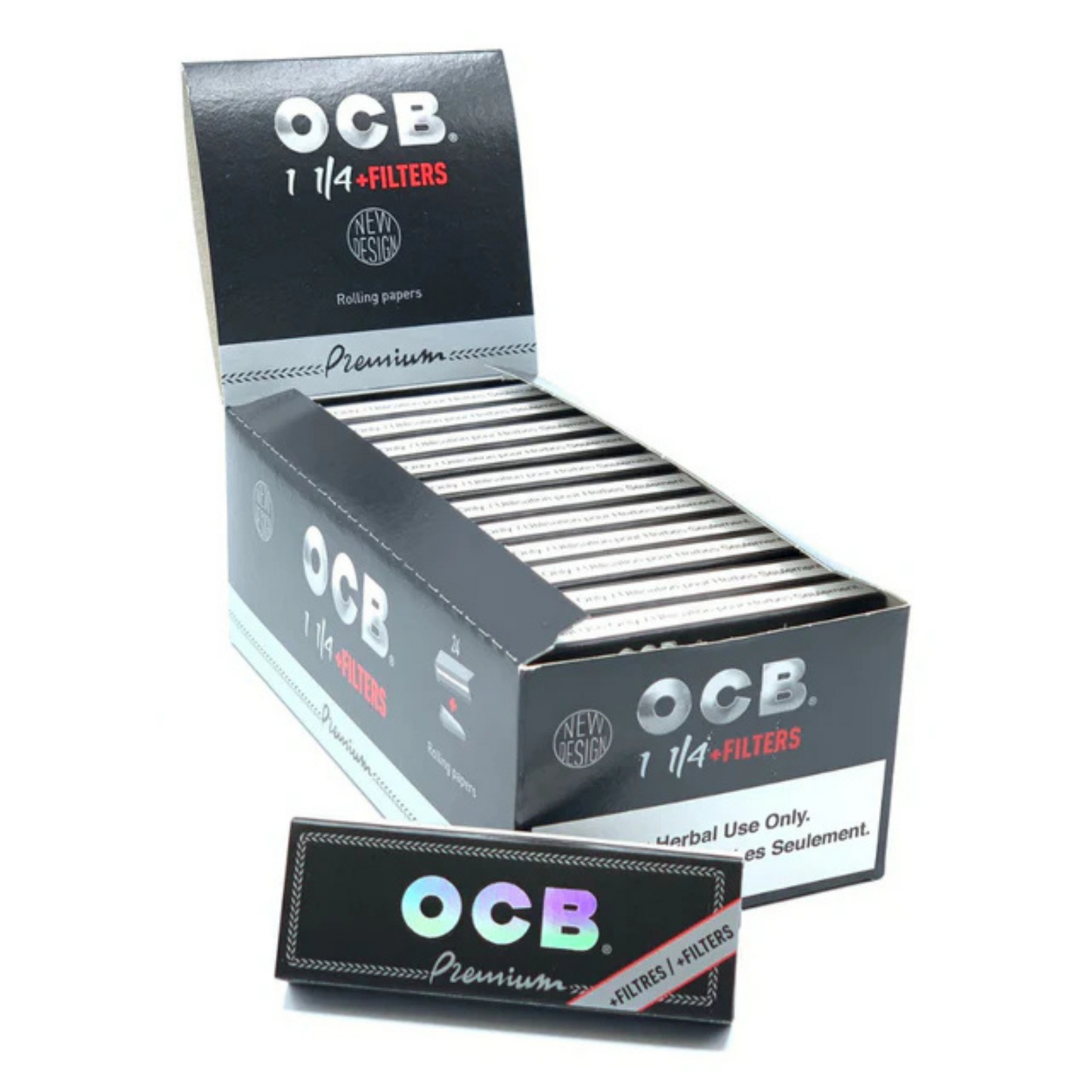 OCB Premium 1 and 1/4 Roling Papers with Filters