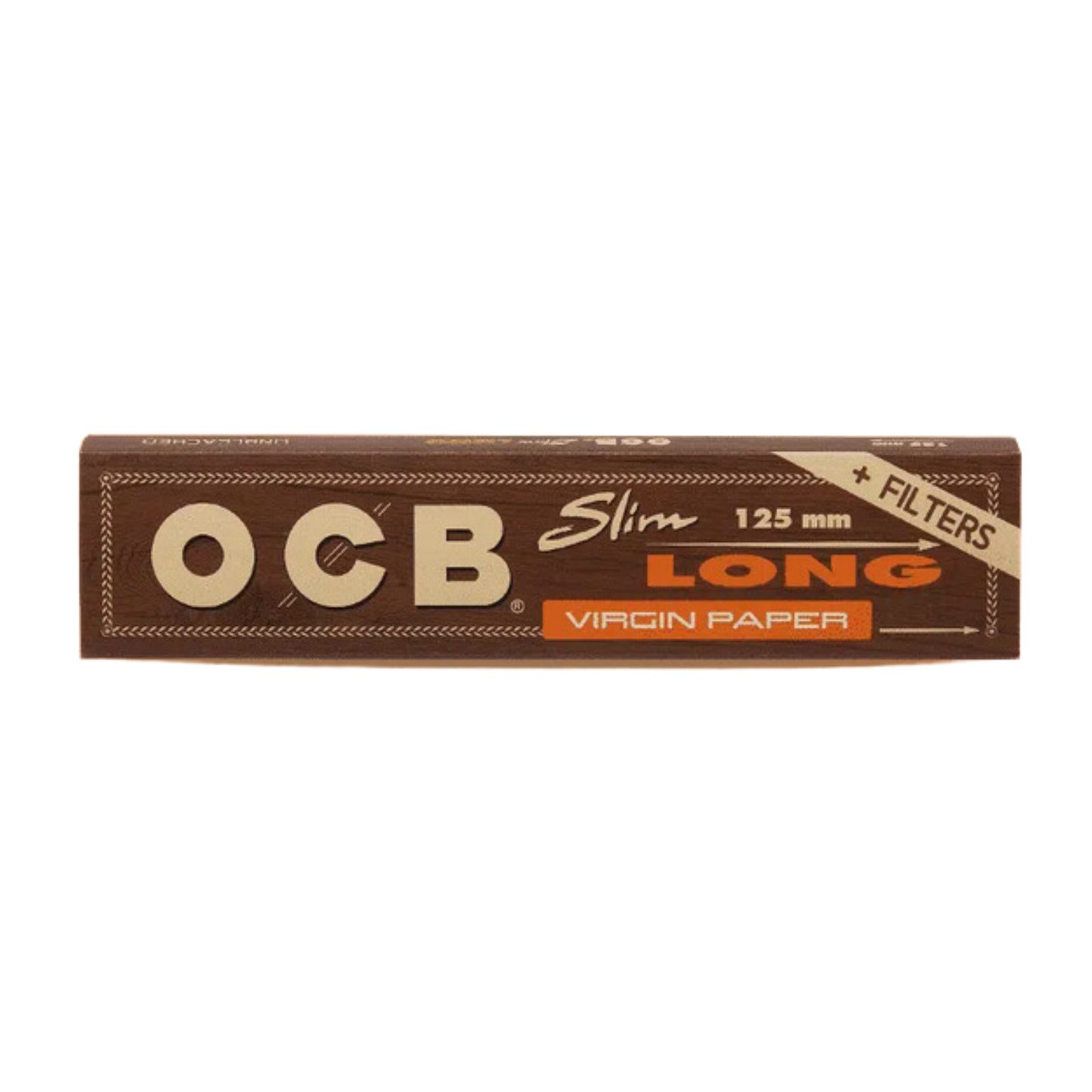 OCB Unbleached Slim Long Rolling Papers with Fiters