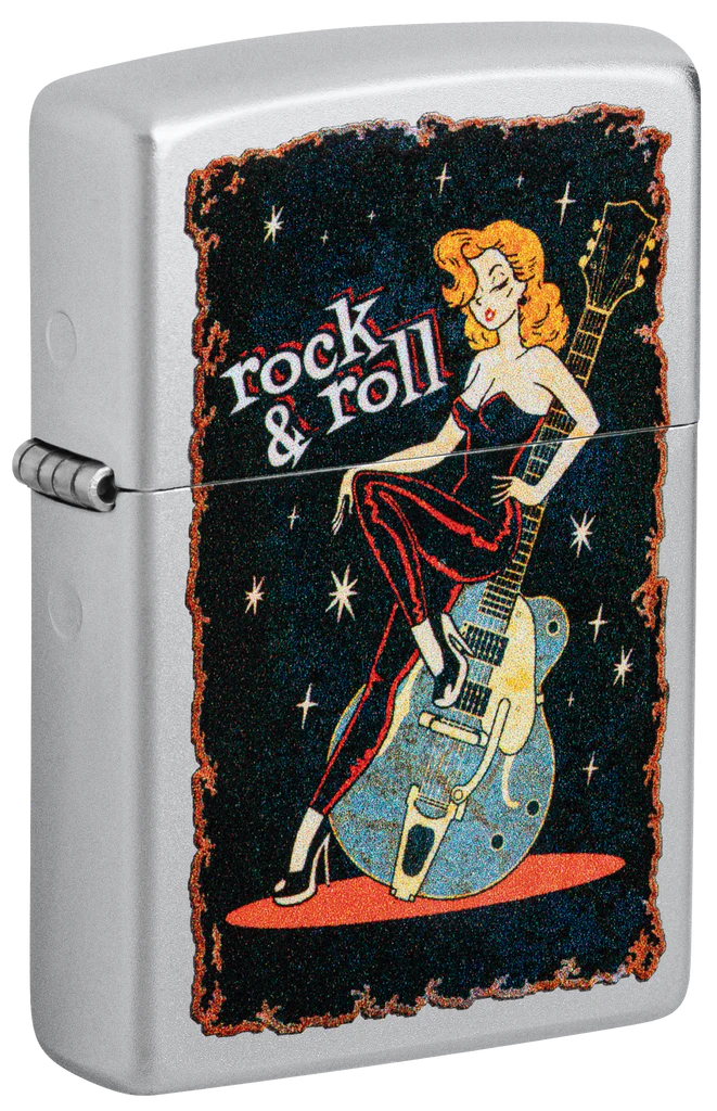 Rock n Roll Rockabilly Cool Chick Zippo