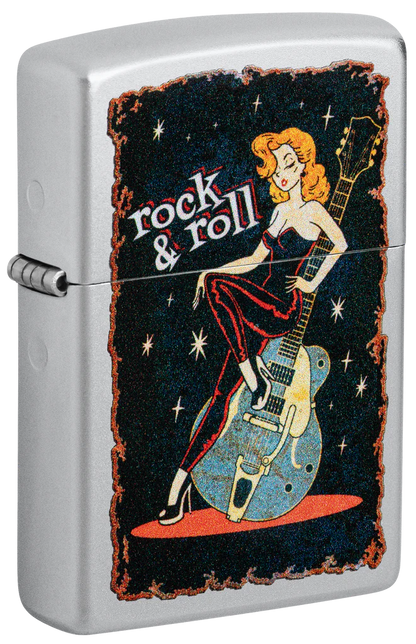 Rock n Roll Rockabilly Cool Chick Zippo