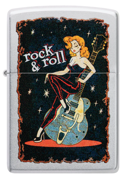 Rock n Roll Rockabilly Cool Chick Zippo