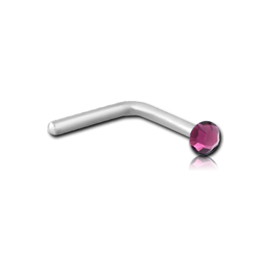 90° Nose Stud in Surgical Stainless Steel 