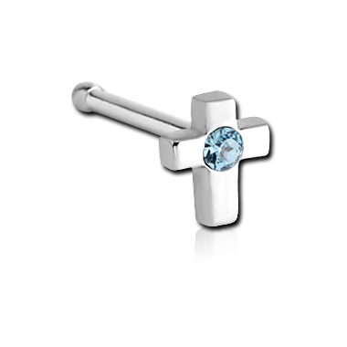 Cross Nose Bone in Surgical Stainless Steel