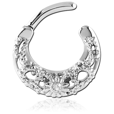 Hinged Septum Clicker in Surgical Stainless Steel