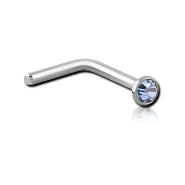 90° Nose Stud in Surgical Stainless Steel