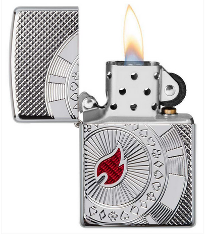 Armor Poker Chip Zippo