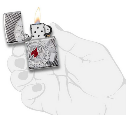 Armor Poker Chip Zippo