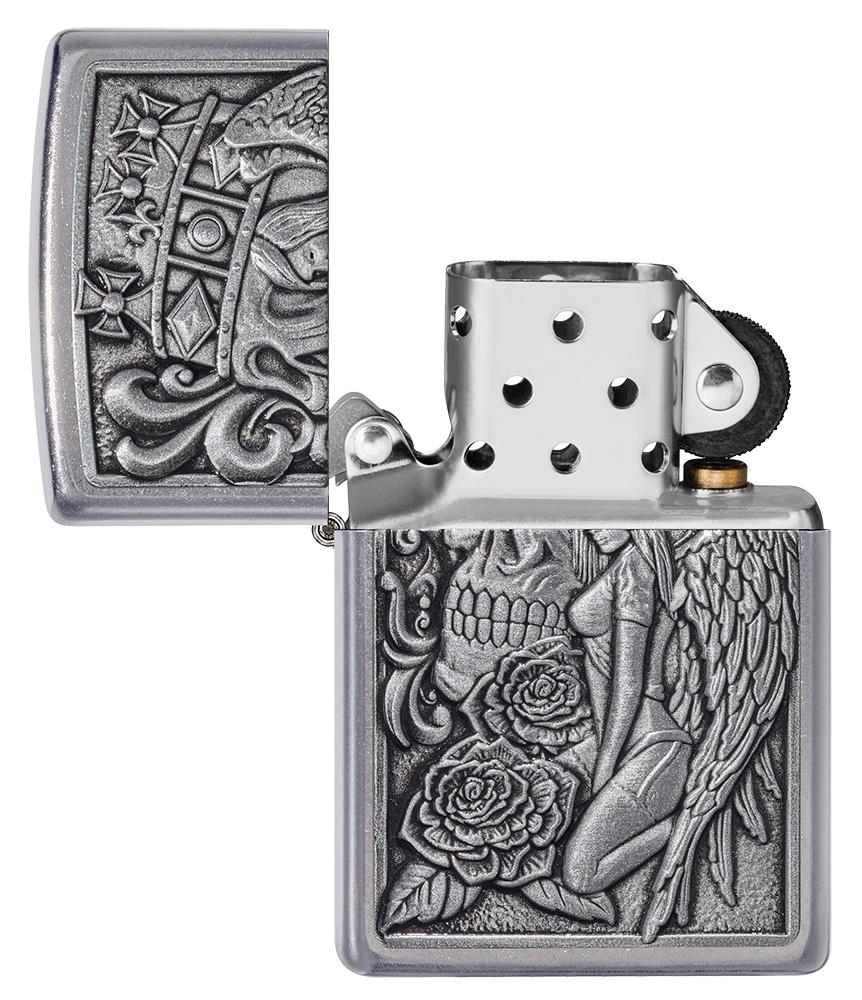 Skull and Angel Zippo