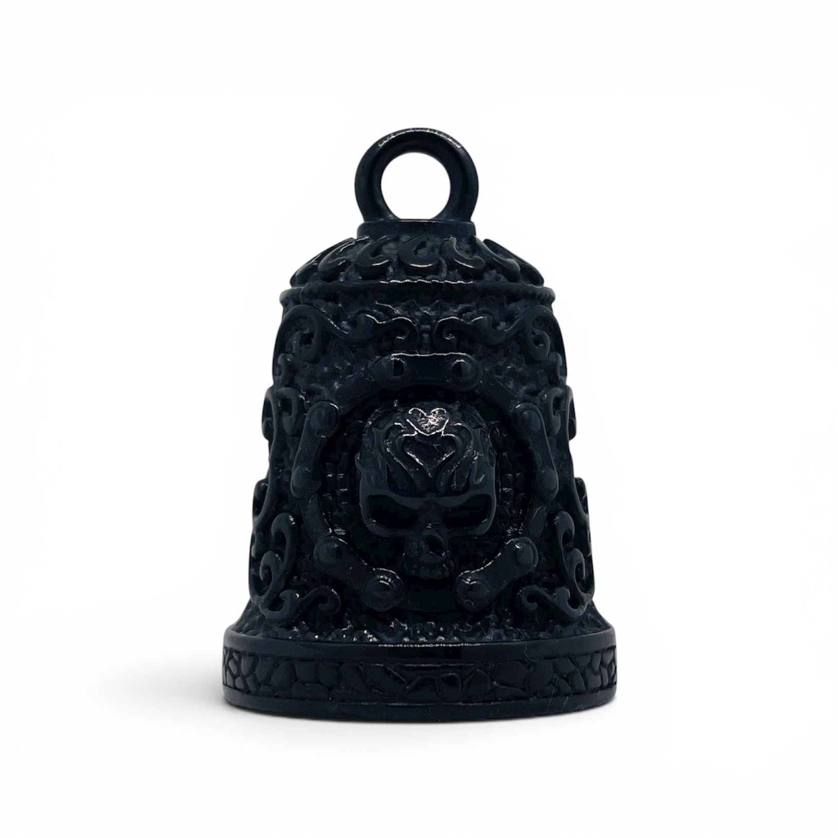 Biker Bell Shadow Skull Gremlin Guardian Bell in Stainless Steel
