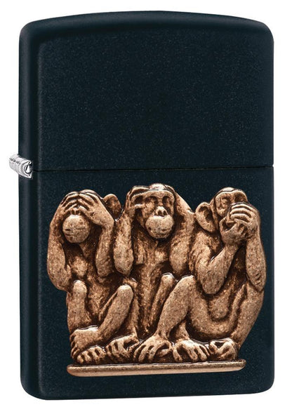 Three Monkeys Zippo