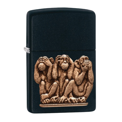 Three Monkeys Zippo