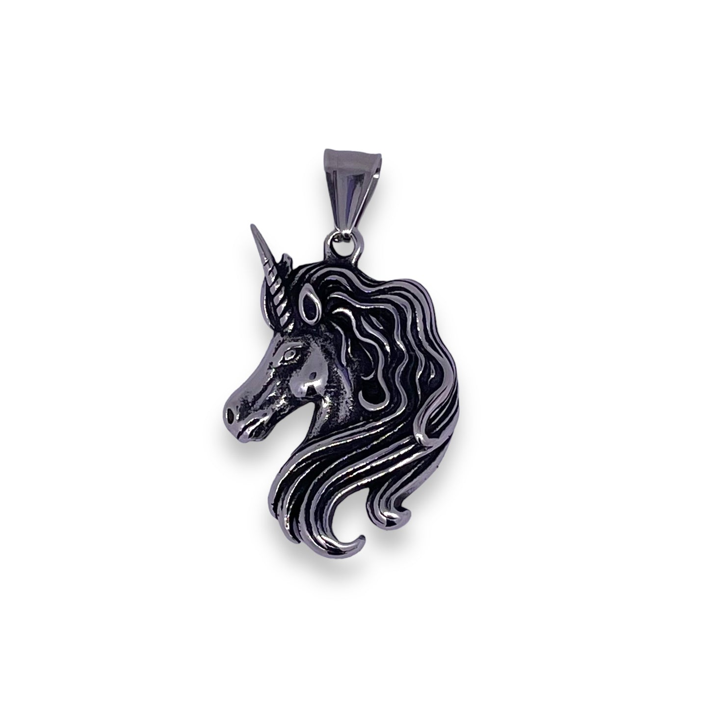 Unicorn Pendant in Surgical Stainless Steel