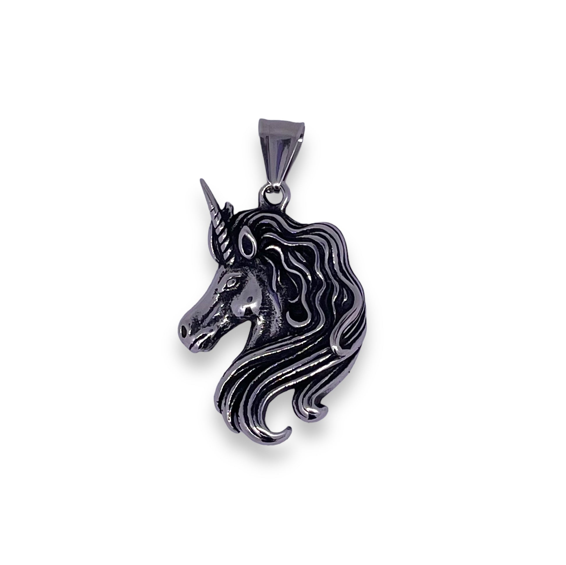 Unicorn Pendant in Surgical Stainless Steel