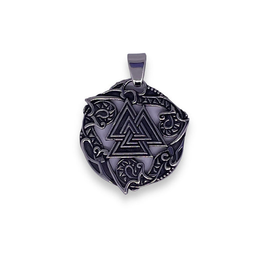 Valknut Pendant in Surgical Stainless Steel