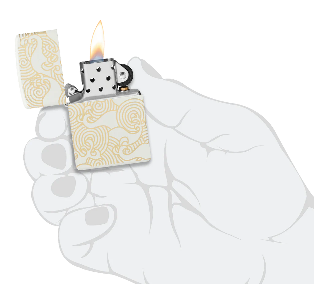 Waves Pattern Zippo