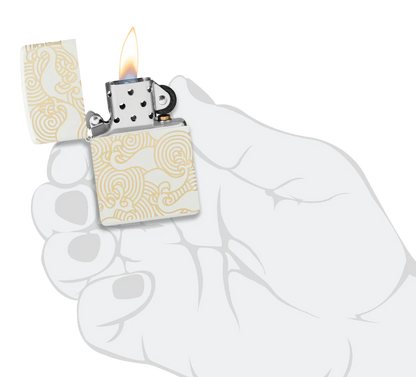 Waves Pattern Zippo