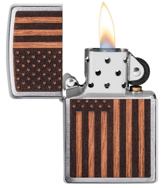 Woodchuck American Flag Zippo