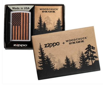 Woodchuck American Flag Zippo