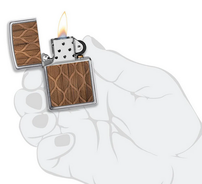 Woodchuck Walnut Leaves Zippo