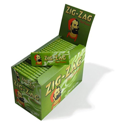 Zig-Zag Green Standard Cut Corners Rolling Papers