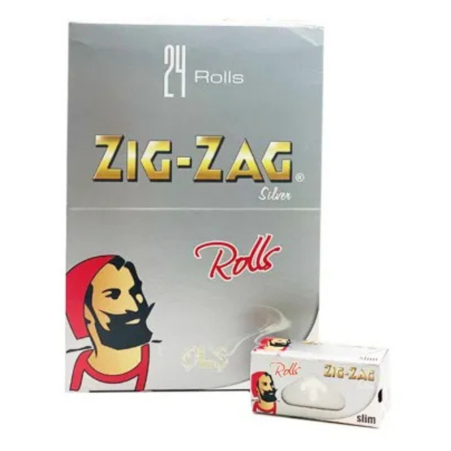 Zig-Zag Silver Slim Rolls Rolling Paper