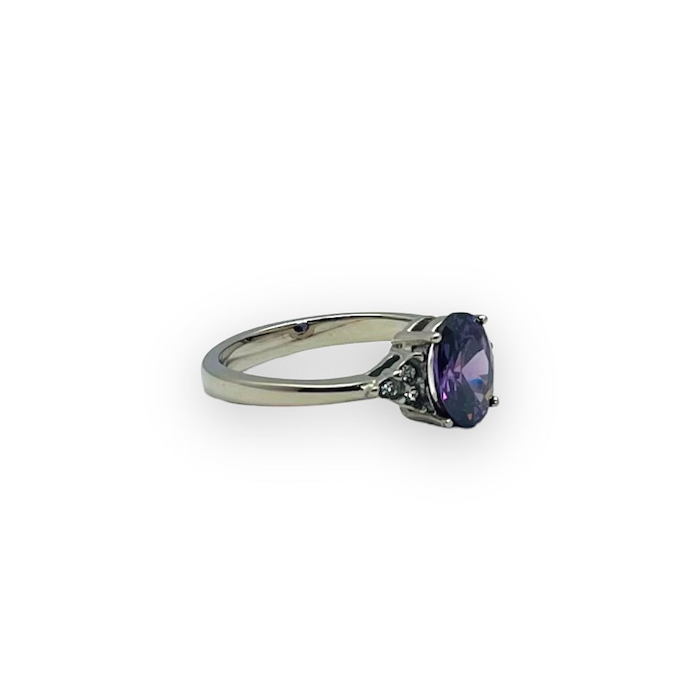Royal Violet Crystal Ring