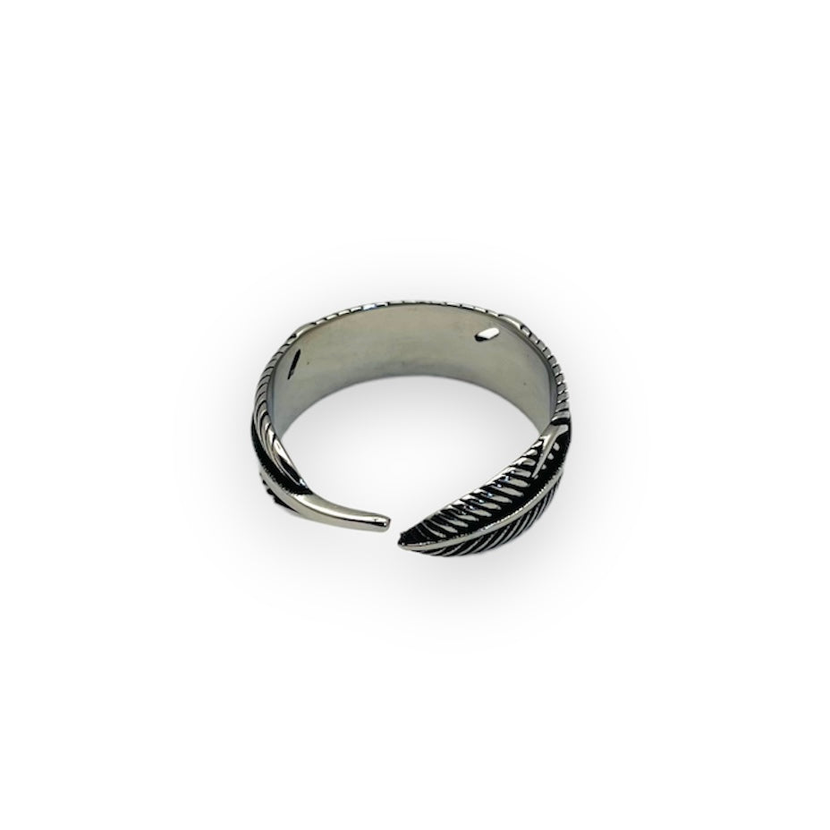 Mens on sale feather ring