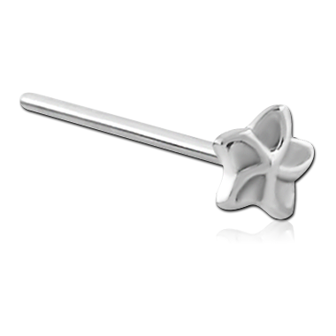Flower Straight Nose Stud [0260] - Big Dog Steel Surgical Stainless Steel