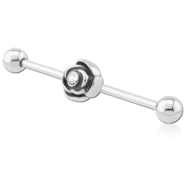 Flower Industrial Barbell [0360] - Big Dog Steel Surgical Stainless Steel