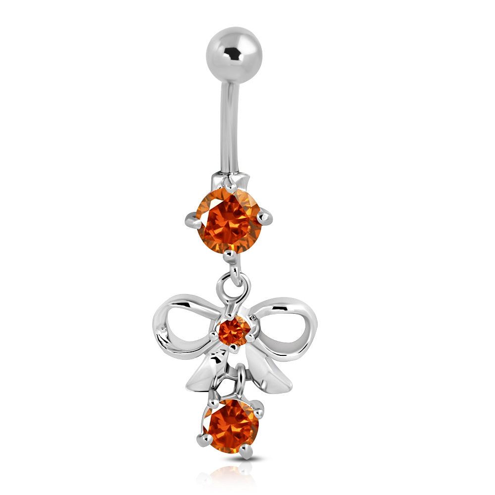 Orange clearance belly ring