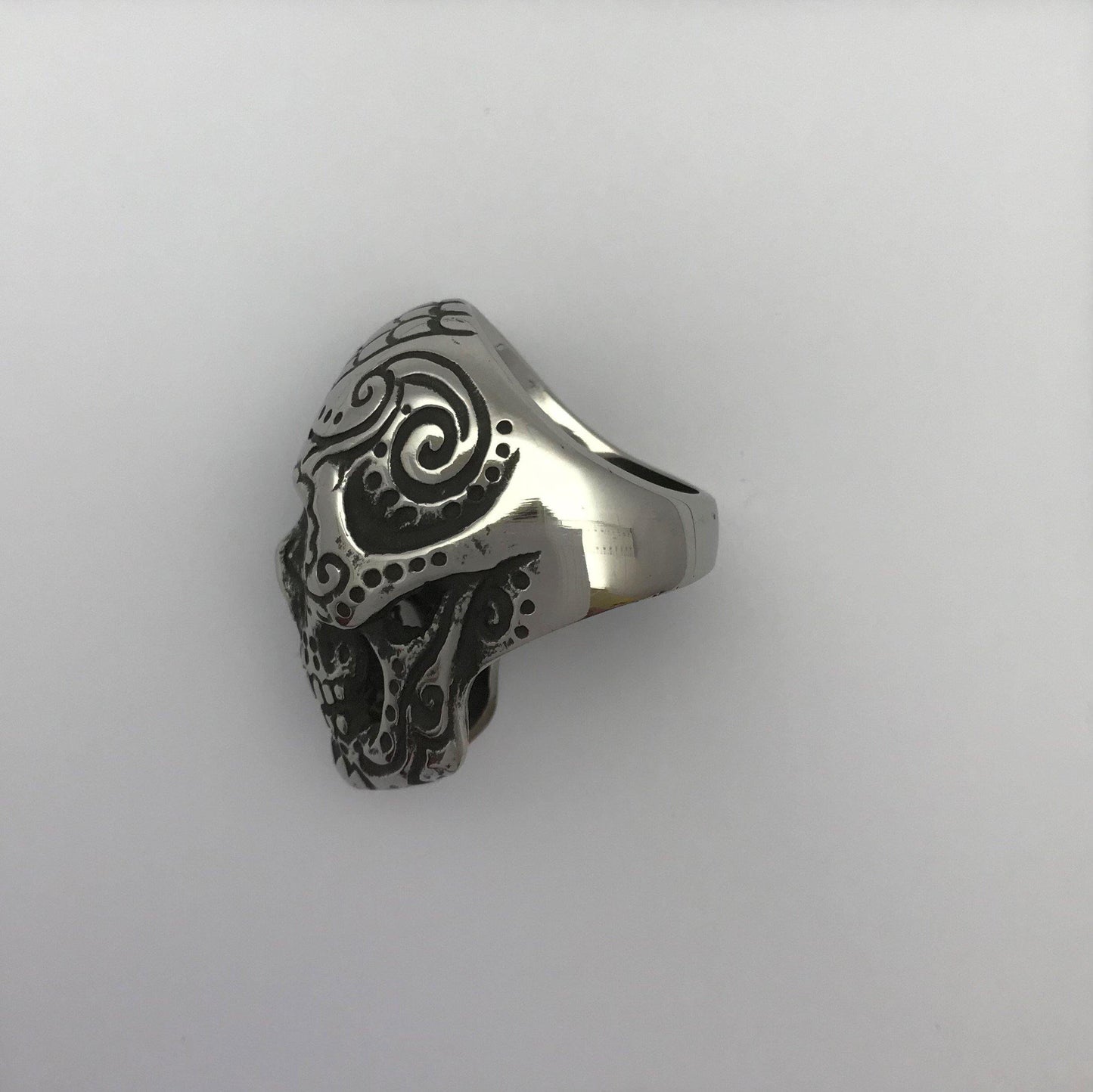 Cinco de Mayo Skull Ring - Big Dog Steel Surgical Stainless Steel