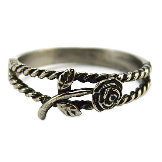 Rose Ring - Big Dog Steel Surgical Stainless Steel