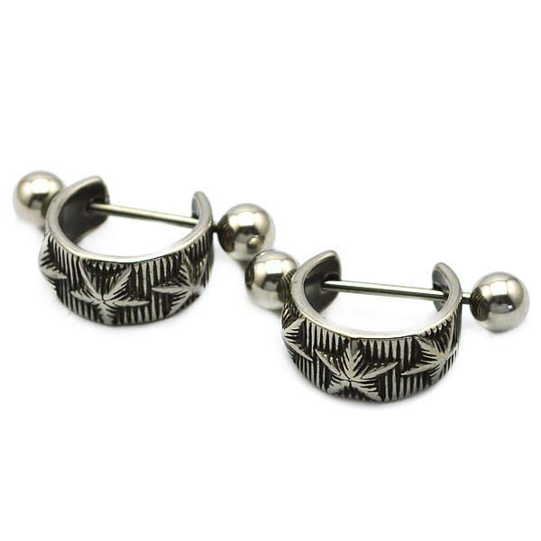 black earrings men