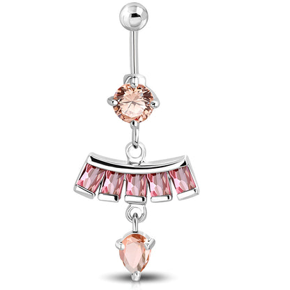 belly ring in surgical stainless steel
