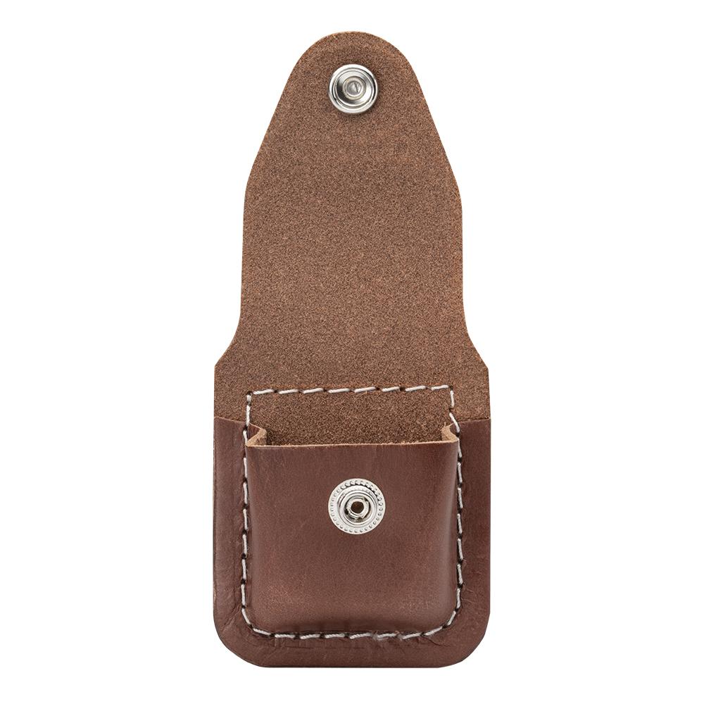 Brown Zippo Lighter Pouch with Clip