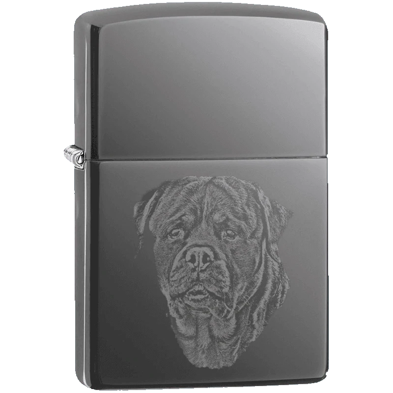Grizzly Rottweiler Face Zippo