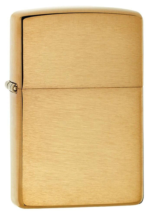 Brushed Brass Heavy Amor Zippo