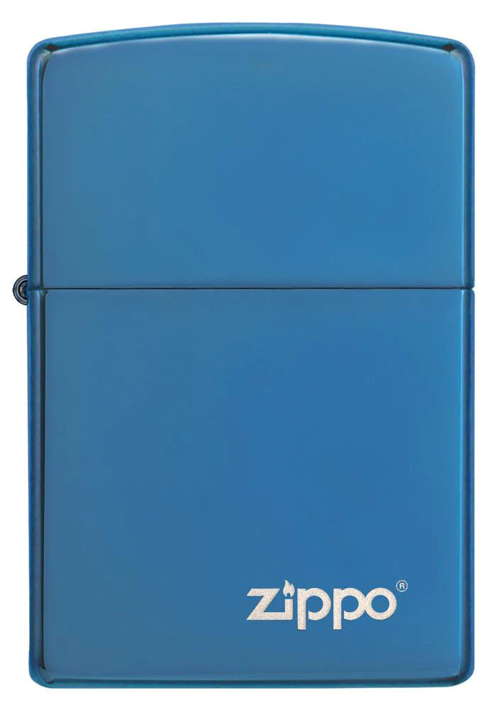 Classic High Polish Blue with Logo Zippo