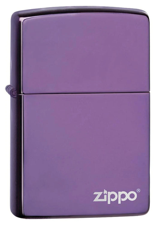 Classic High Polish Purple with Logo Zippo