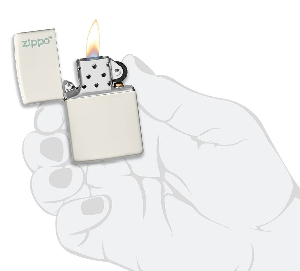 Classic Glow In The Dark Logo Zippo